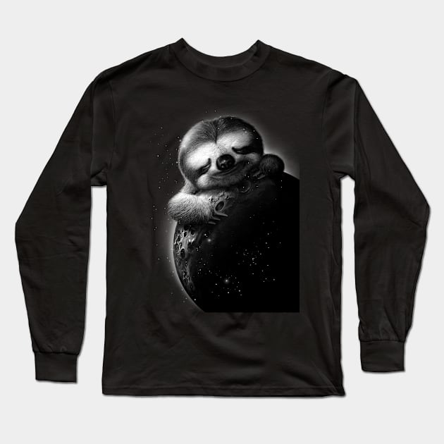 moonsloth Long Sleeve T-Shirt by ADAMLAWLESS